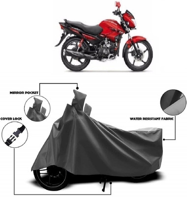 MMSSTAR Waterproof Two Wheeler Cover for Hero(Glamour FI, Grey)