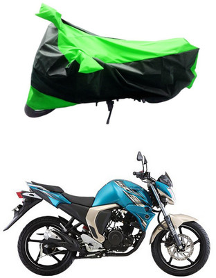Mdstar Waterproof Two Wheeler Cover for Yamaha(FZS-FI, Green, Black)