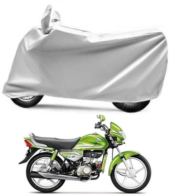 Ascension Two Wheeler Cover for Hero(HF Deluxe Eco, Silver)