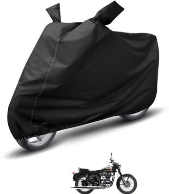 Auto Hub Waterproof Two Wheeler Cover for Royal Enfield(Standard 350, Black)