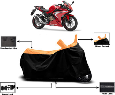 Amexride Two Wheeler Cover for Honda(CBR500R, Orange)