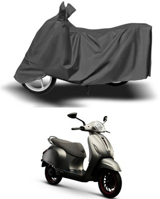 Ascension Two Wheeler Cover for Bajaj(Urbanite Chetak, Grey)