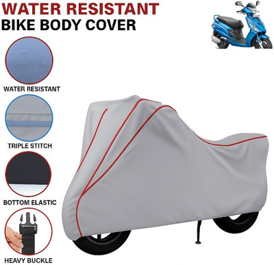 Auto Udaan Waterproof Two Wheeler Cover for Hero(Maestro, Grey, Red)