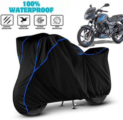 Aanvi Auto Waterproof Two Wheeler Cover for Bajaj(Pulsar 150, Black)