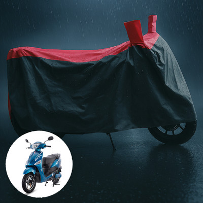 CODOKI Waterproof Two Wheeler Cover for Hero(Electric Optima, Grey, Red)