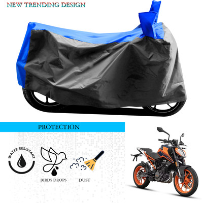 SnehaSales Waterproof Two Wheeler Cover for KTM(200 Duke, Grey, Blue)