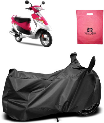 OPZET INDIA Two Wheeler Cover for TVS(Scooty Pep+, Black)