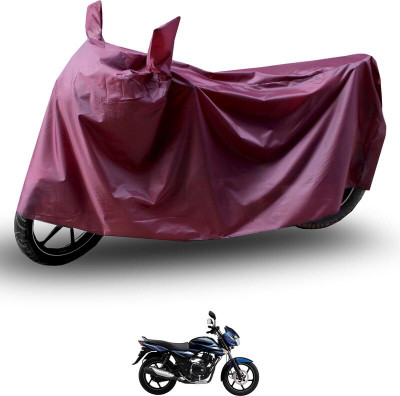 KEDIT Two Wheeler Cover for Bajaj(Discover 135, Maroon)