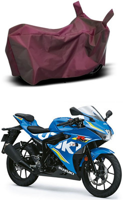 Mdstar Waterproof Two Wheeler Cover for Suzuki(Gixxer, Maroon)