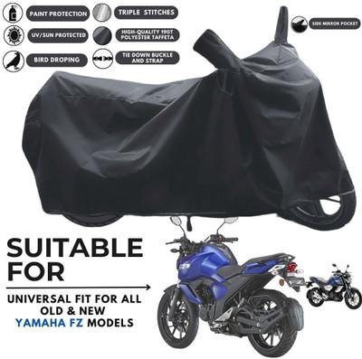 DeepShakshi AUTOMOTIVE Two Wheeler Cover for Yamaha(FZ-FI BS6, Black)