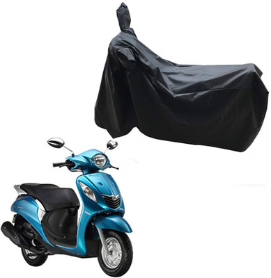 KEDIT Two Wheeler Cover for Yamaha(Fascino, Black)