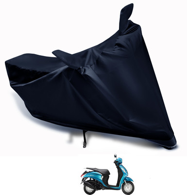 Auto Hub Waterproof Two Wheeler Cover for Yamaha(Fascino, Blue)