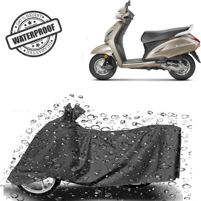 ROYAL AUTO MART Waterproof Two Wheeler Cover for Honda(Activa 6G, Grey)