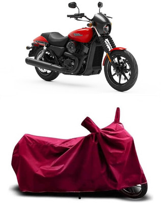Coxtor Waterproof Two Wheeler Cover for Harley Davidson(Street 750, Maroon)