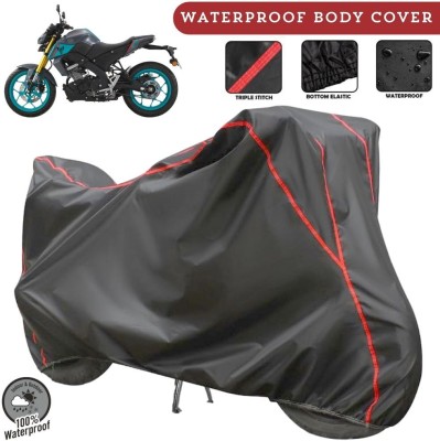 MADAFIYA Two Wheeler Cover for Yamaha(MT 15, Grey, Red)