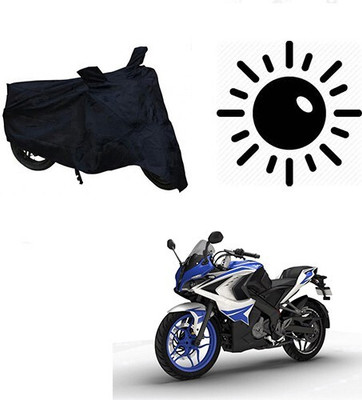 MMSSTAR Waterproof Two Wheeler Cover for Bajaj(Pulsar RS 200, Black)
