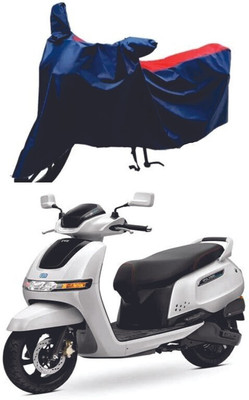 DeepShakshi AUTOMOTIVE Waterproof Two Wheeler Cover for TVS(iQube, Red, Blue)