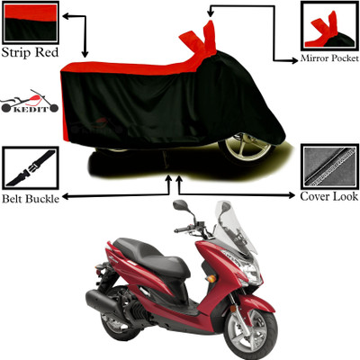 KEDIT Two Wheeler Cover for 22Motors(Red, Black)