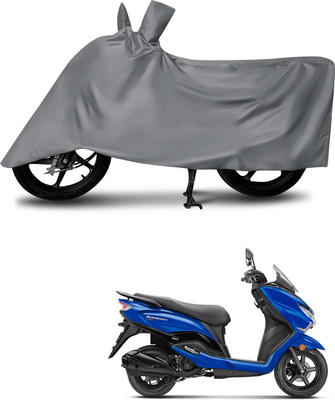 MMSSTAR Waterproof Two Wheeler Cover for Suzuki(Burgman Electric, Grey)