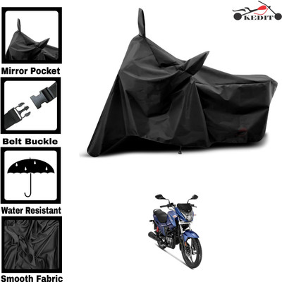 KEDIT Two Wheeler Cover for Universal For Bike(Glamour, Black)