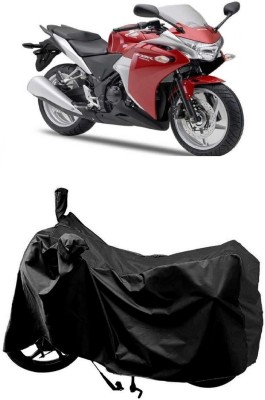 MMSSTAR Waterproof Two Wheeler Cover for Honda(CBR 250R, Black)