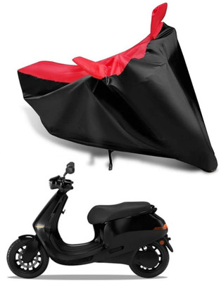 KEDIT Two Wheeler Cover for Ola(Red, Black)