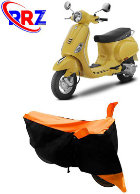 RRZ Waterproof Two Wheeler Cover for Vespa(Vespa LX, Black, Orange)