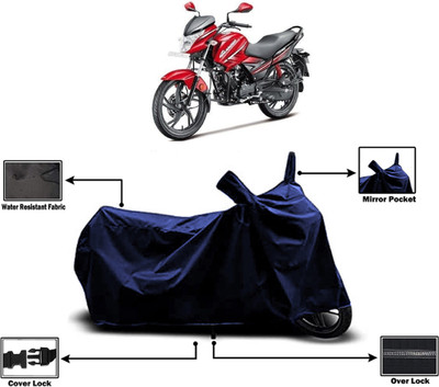 Amexride Two Wheeler Cover for Hero(Glamour i3s, Blue)