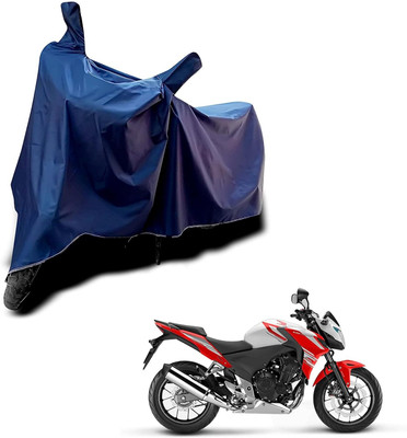 KEDIT Two Wheeler Cover for Universal For Bike(CB 400, Blue)