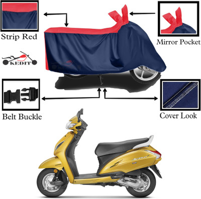 KEDIT Two Wheeler Cover for Honda(Activa 5G, Red, Blue)