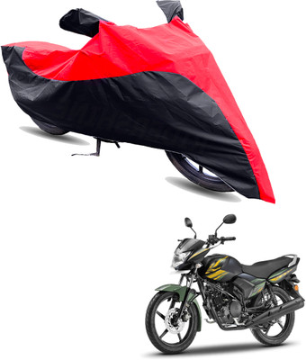 Motodreka Two Wheeler Cover for Yamaha(Saluto BS6, Red, Black)
