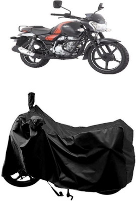 AutoKick Two Wheeler Cover for Bajaj(V12, Black)