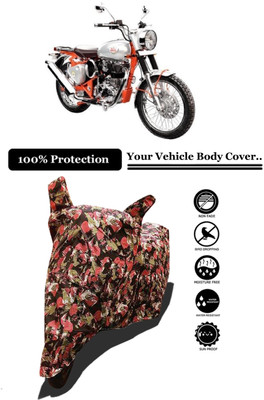 Amexride Two Wheeler Cover for Royal Enfield(Bullet Trials 350, Multicolor)