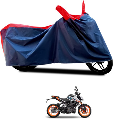 PAGORA Waterproof Two Wheeler Cover for KTM(125 Duke, Black, Red)