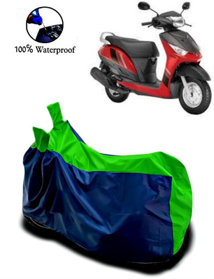 Autofly Waterproof Two Wheeler Cover for Yamaha(Alpha, Blue, Green)