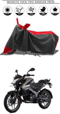 RAQTRO Two Wheeler Cover for Bajaj(Pulsar NS125 BS6, Red, Black)