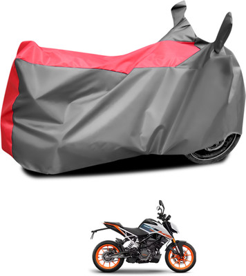 CODOKI Waterproof Two Wheeler Cover for KTM(125 Duke, Grey, Red)
