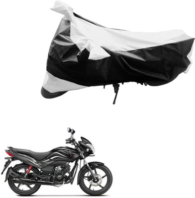 Mdstar Waterproof Two Wheeler Cover for Hero(Passion Xpro, Black, Silver)