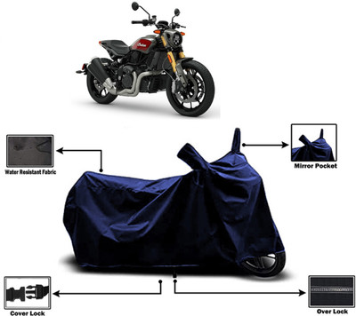 Amexride Two Wheeler Cover for Indian(FTR 1200, Blue)