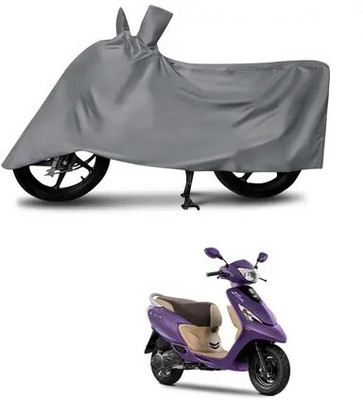Tritika Waterproof Two Wheeler Cover for TVS(Zest, Grey)