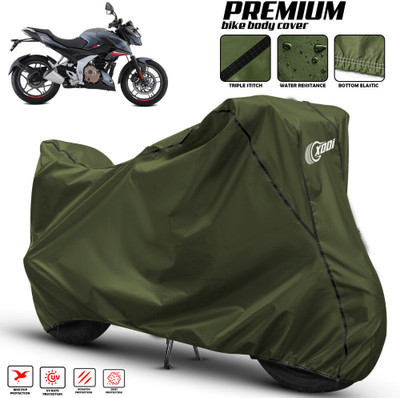 AutoGalaxy Waterproof Two Wheeler Cover for Bajaj(Pulsar N160, Green, Black)