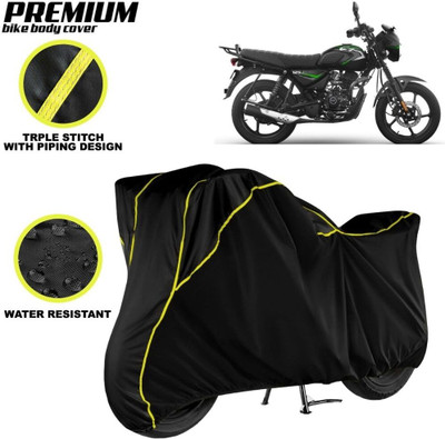 kerwa Waterproof Two Wheeler Cover for Bajaj(CT 125X, Black, Yellow)
