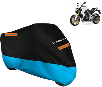 Horseyaart Waterproof Two Wheeler Cover for Honda(CBF 1000, Blue, Black)