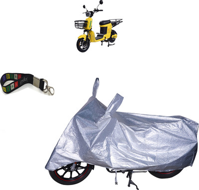 UKIGAL Waterproof Two Wheeler Cover for Techo Electra(BS6, Silver)