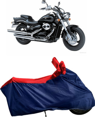 Autofly Waterproof Two Wheeler Cover for Suzuki(Intruder M800, Blue, Red)