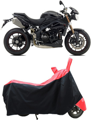 Coxtor Two Wheeler Cover for Triumph(Speed Triple, Red)