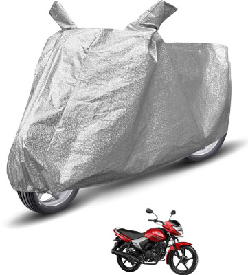 MOCKHE Waterproof Two Wheeler Cover for Yamaha(Saluto, Silver)