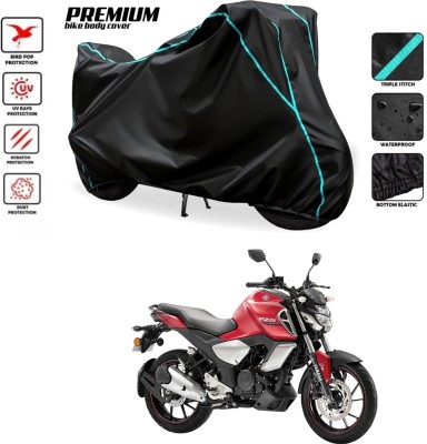 MADAFIYA Waterproof Two Wheeler Cover for Yamaha(FZ-FI, Black, Blue)