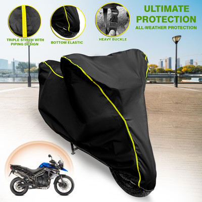 GARREGE Waterproof Two Wheeler Cover for Triumph(Tiger 800 XCA, Black)