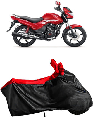 Autofly Waterproof Two Wheeler Cover for Hero(Achiever, Red, Black)